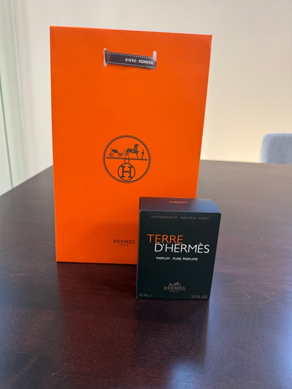 Hermès Terre d'Hermès Eau de Parfum with Iconic Orange Bag